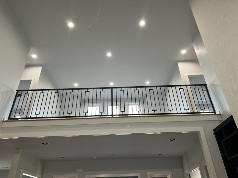 Interior balcony with custom finish