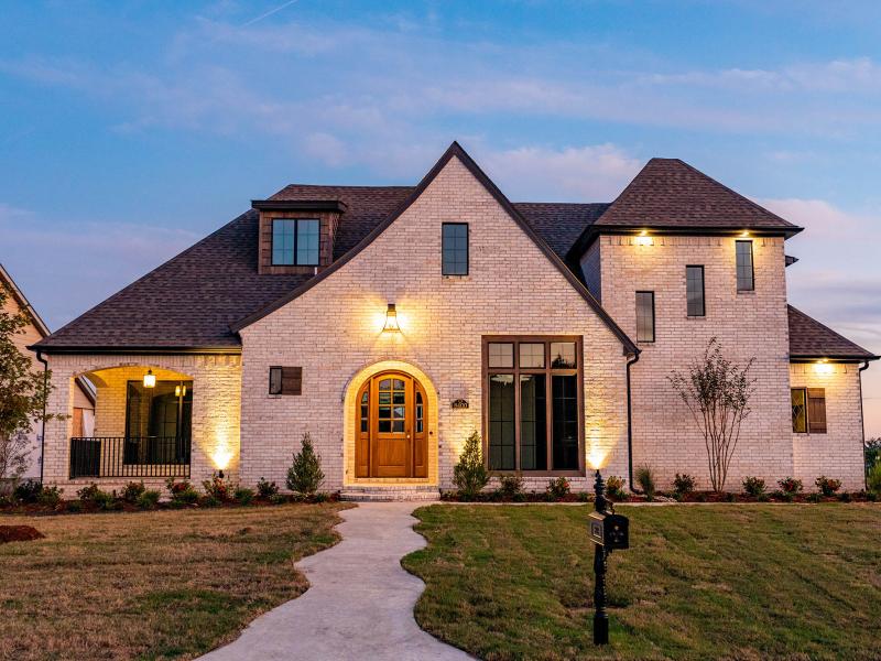 A modern style home with a white finish