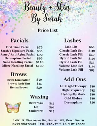 Sarah's Service Offerings