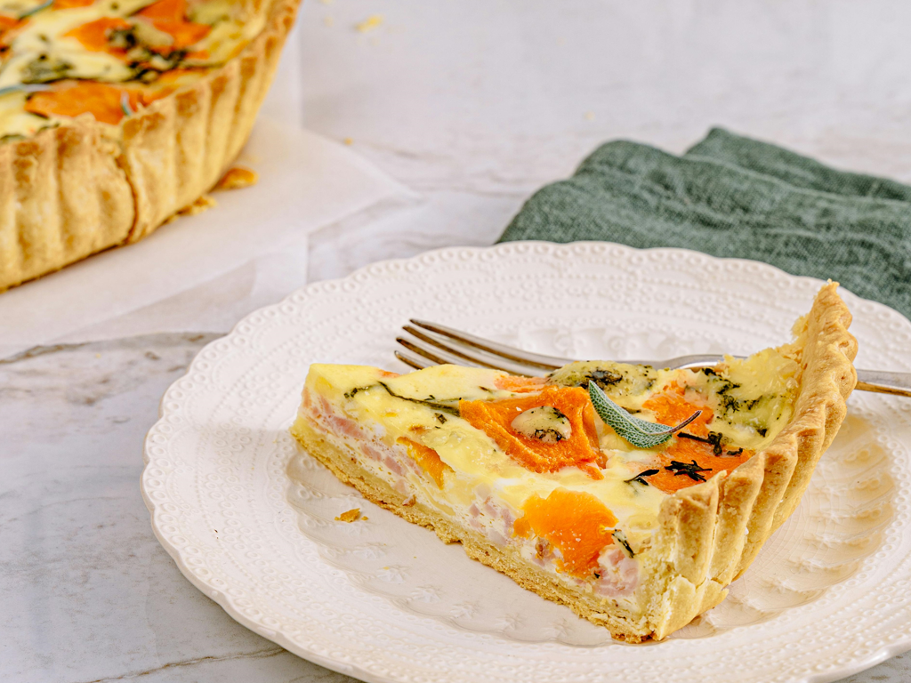 slice of quiche